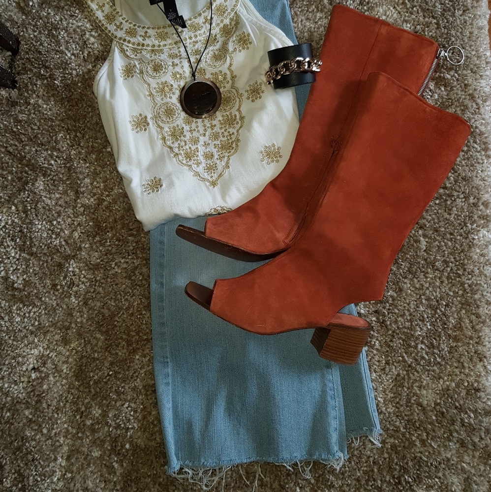 Zara suede boots